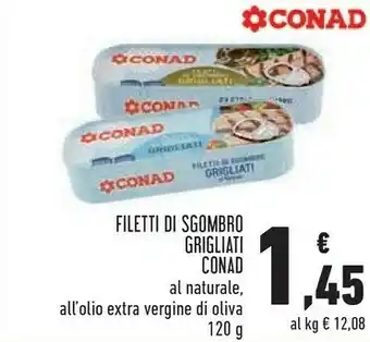 Conad Filetti Di Sgombro Grigliati Al Naturale offerta