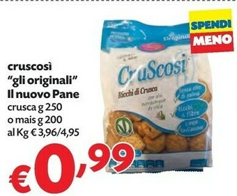 Pam Il nuovo pane Cruscosi Ricchi Di Crusca 200 G(ml) offerta