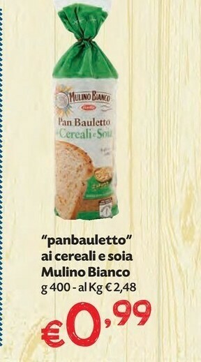 Pam Mulino Bianco Pan Bauletto offerta