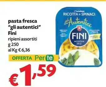 Pam Fini Modena Fini - Gli Autentici Ravioli Ricotta E Spinaci 250 G(ml) offerta