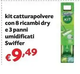 Pam Swiffer Kit Catturapolvere Con 8 Ricambi Dry offerta