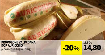 Coop Auricchio Provolone Valpadana Dop offerta