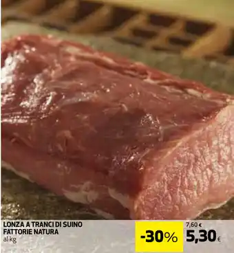 Coop Lonza a Tranci di Suino Fattorie Natura offerta