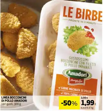 Coop Amadori Linea Bocconcini di Pollo 300g offerta
