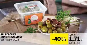 Tris di Olive Condite Salviani 250g