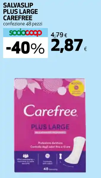 Coop Carefree Plus Large Salvaslip 48 pezzi offerta