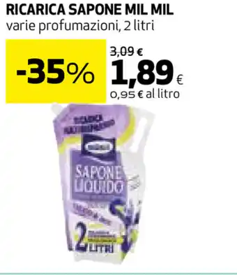 Coop Mil Mil Ricarica Sapone 2 litri offerta