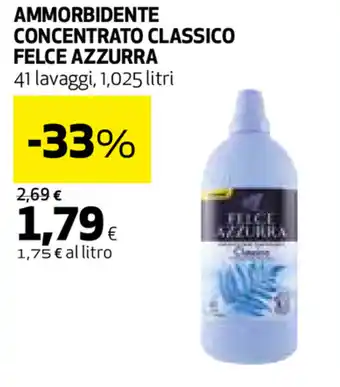 Coop Felce Azzurra Ammorbidente concentrato classico 41 lavaggi 1,025 litri offerta