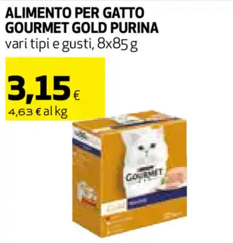Coop Purina Gourmet Gold Alimento per Gatto 8x85g offerta