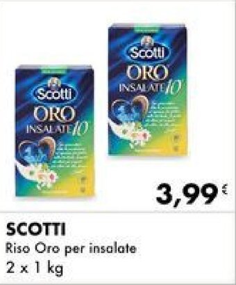 Iper Tosano SCOTTI Riso Oro per insalate 2 x 1 kg offerta