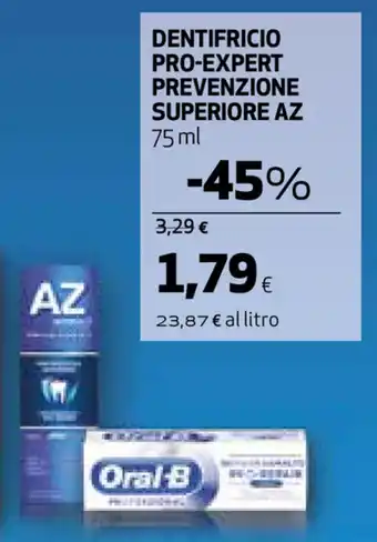 Coop AZ Pro-Expert Prevenzione Superiore Dentifricio 75ml offerta