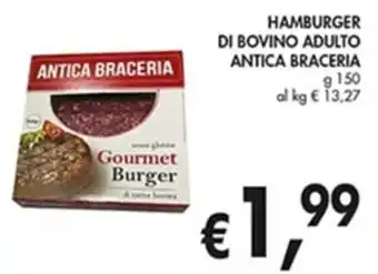 Coal HAMBURGER DI BOVINO ADULTO ANTICA BRACERIA g 150 offerta