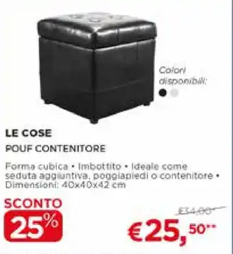 Coop Le Cose Pouf Contenitore offerta