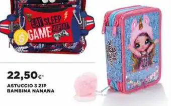 Coop Astuccio 3 Zip Bambina Nanana offerta