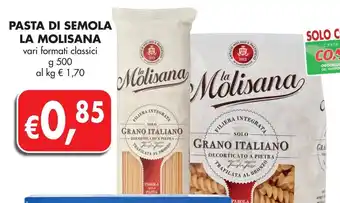PASTA DI SEMOLA LA MOLISANA vari formati classici g 500
