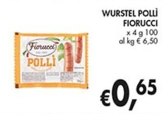 Coal WURSTEL POLLI FIORUCCI x 4 g 100 offerta