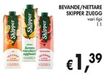 Coal BEVANDE/NETTARE SKIPPER ZUEGG vari tipi l 1 offerta