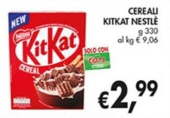Coal CEREALI KITKAT NESTLÈ g 330 offerta
