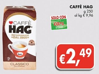 Coal CAFFÈ HAG g 250 offerta