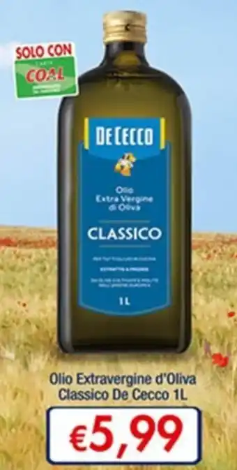 Coal Olio Extravergine d'Oliva Classico De Cecco 1L offerta
