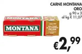 Coal CARNE MONTANA ORO g 90 x 3 offerta