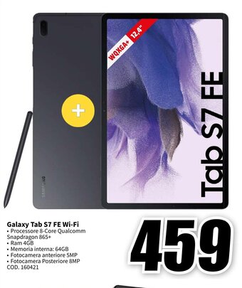 MediaWorld SAMSUNG Galaxy Tab S7 FE Wi-Fi offerta