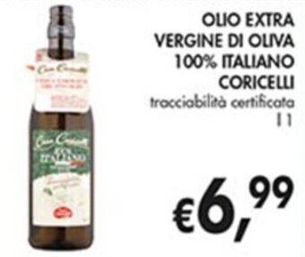 Coal OLIO EXTRA VERGINE DI OLIVA 100% ITALIANO CORICELLI tracciabilità certificata l 1 offerta