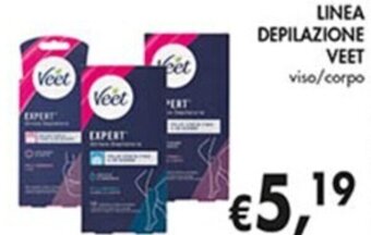 Coal LINEA DEPILAZIONE VEET viso/corpo offerta