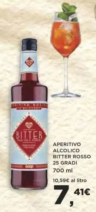 Coop APERITIVO ALCOLICO BITTER ROSSO 25 GRADI 700 ml offerta
