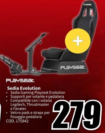 MediaWorld Playseat Sedia Evolution offerta