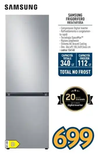 Sinergy SAMSUNG FRIGORIFERO RB34T601DSA offerta