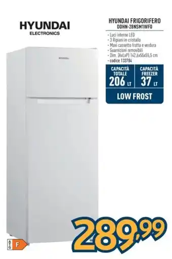 Sinergy HYUNDAI FRIGORIFERO DDHN-28NSM1WFO offerta