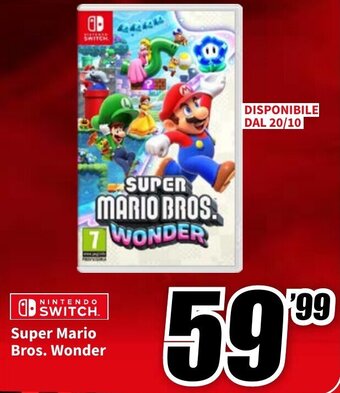 MediaWorld Nintendo Switch Super Mario Bros. Wonder offerta