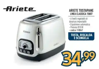 Sinergy ARIETE TOSTAPANE LINEA CLASSICA 15807 offerta