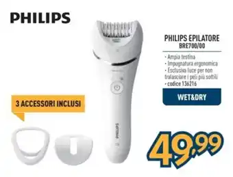 Sinergy PHILIPS EPILATORE BRE700/00 offerta