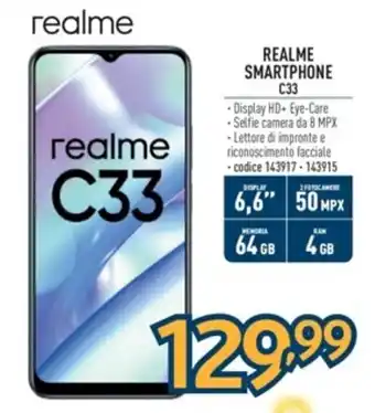 Sinergy REALME SMARTPHONE C33 offerta