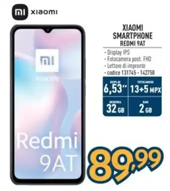 Sinergy XIAOMI SMARTPHONE REDMI 9AT offerta