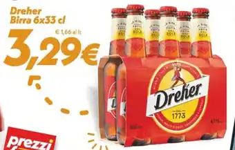 Iper Super Conveniente Dreher Birra 6x33 cl offerta