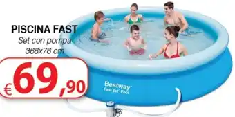 Bernava PISCINA FAST Set con pompa 366x76 cm offerta