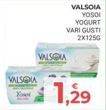 VALSOIA YOSOI YOGURT VARI GUSTI 2X125G