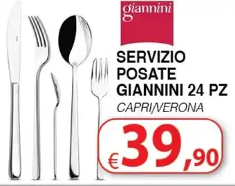 SERVIZIO POSATE GIANNINI 24 PZ CAPRI/VERONA