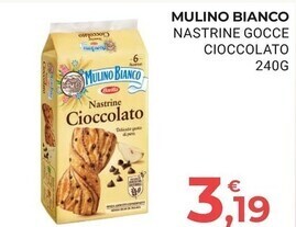 Eté Mulino bianco nastrine gocce cioccolato offerta