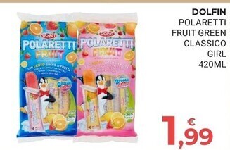 Eté Dolfin polaretti fruit green classico girl offerta