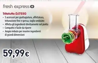 Unieuro Moulinex tritatutto fresh express 3 coni offerta