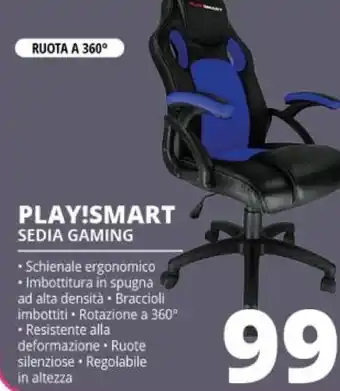 Comet Play!smart sedia gaming offerta