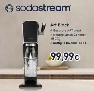 Unieuro Sodastream art black offerta
