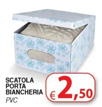 Bernava SCATOLA PORTA BIANCHERIA PVC offerta