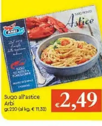 Galassia Arbi Sugo All'Astice offerta