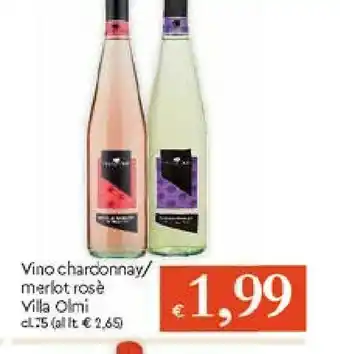 Galassia Villa Olmi Vino Chardonnay / Merlot Rose offerta