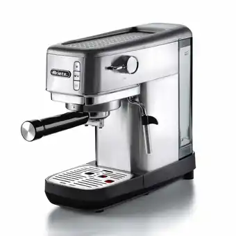Unieuro Ariete 1380 macchina da caffè in metallo, compatibile con caffè in polvere e cialde ese, 1300 w, capacità 1,1 l, 15 bar di pr offerta